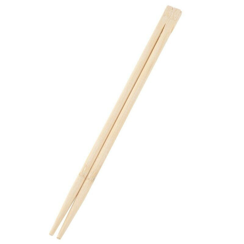 Cutlery Bamboo Chopsticks Fused - Full S White 21cm (Qty100)