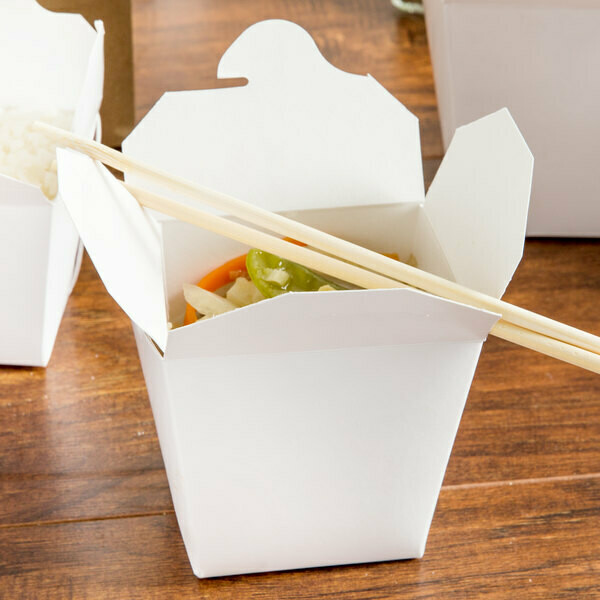 Box Noodle Polycoated White 16oz (473 ml) - Qty 25
