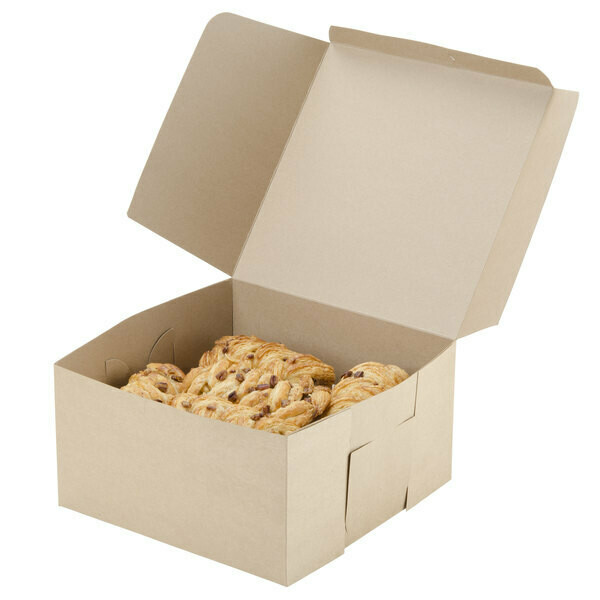 Cake Box Eco Brown 10 x 10 x 4&quot; (ea)