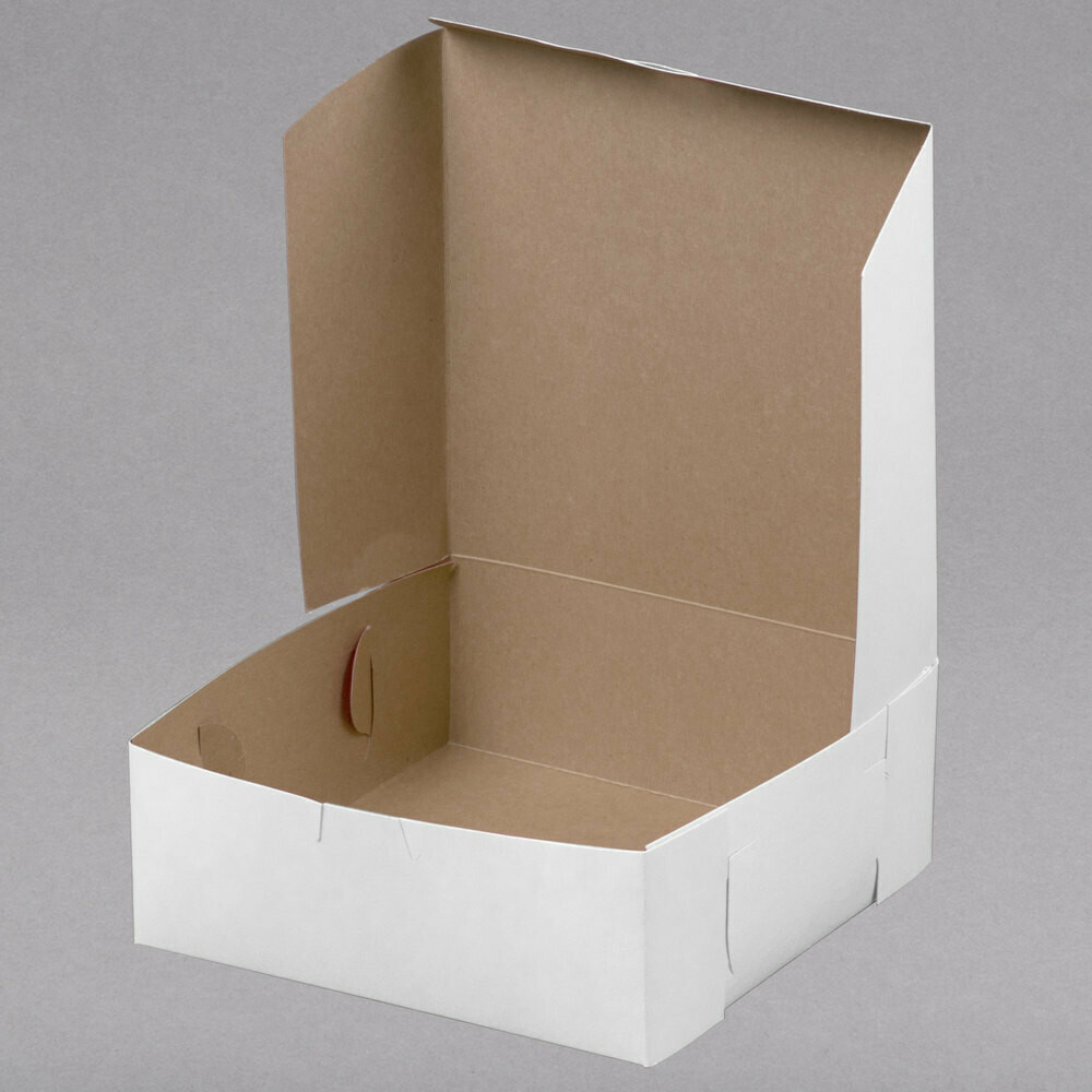 Cake Box 8 x 8 x 3&quot; White (ea)