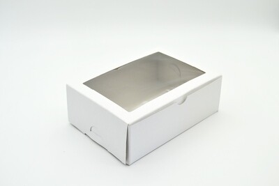 Cake Box Window 7 x 5 x 2.5 White (each)