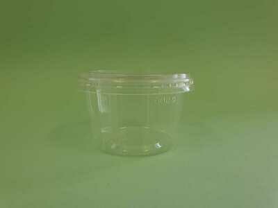 Bio PLA Sauce Tub &amp; Lid 3.25oz / 95ml (Qty 50)