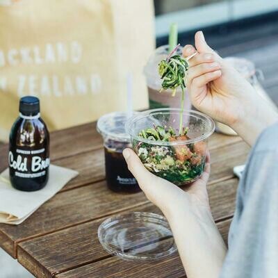 Bio PLA Salad Tub &amp; Lid 24oz / 700ml (Qty 50)