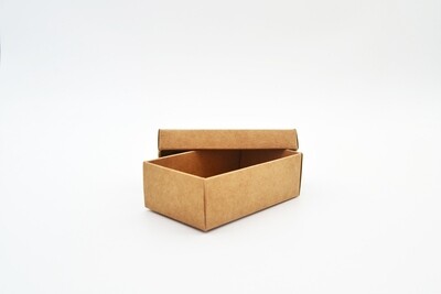 Gift Box Kraft Base Kraft Lid 54 x 89 x 30 mm (ea)