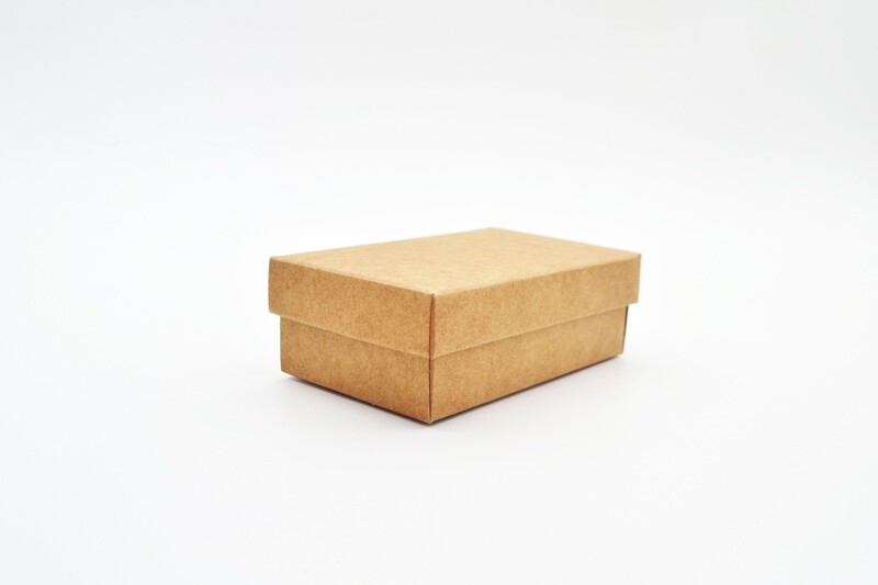Gift Box Kraft Base Kraft Lid 54 x 89 x 30 mm (ea)
