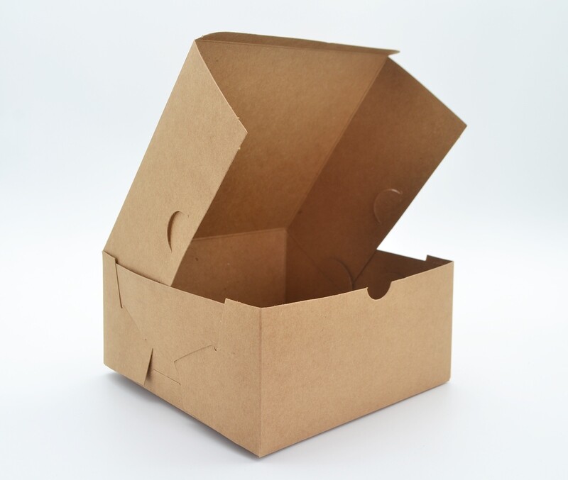 Cake Box Eco Brown 6 x 6 x 3" (ea)
