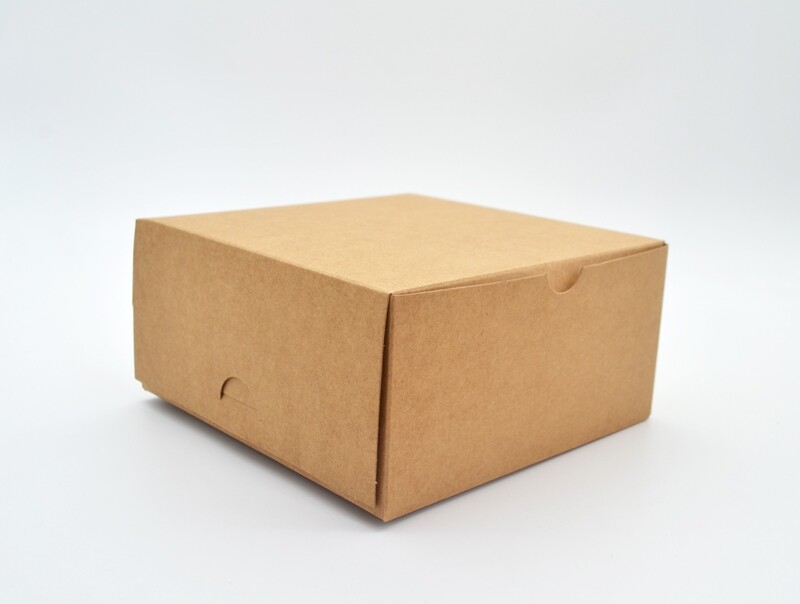 Cake Box Eco Brown 6 x 6 x 3&quot; (ea)