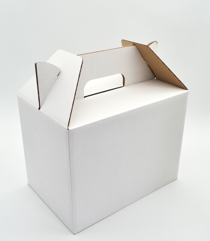 Box Corrugated Picnic White 250 x 160 x 180 mm Large