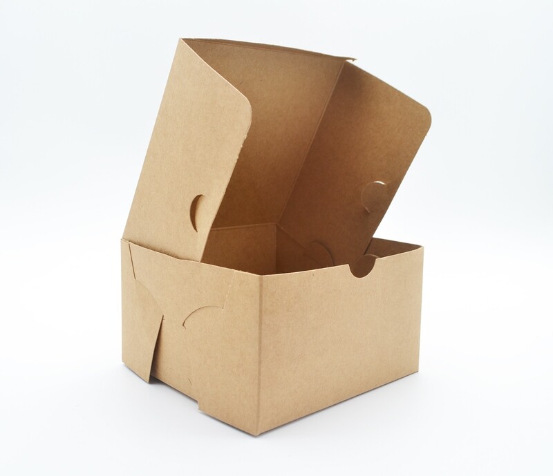 Cake Box Eco Brown 5 x 5 x 3" (ea)