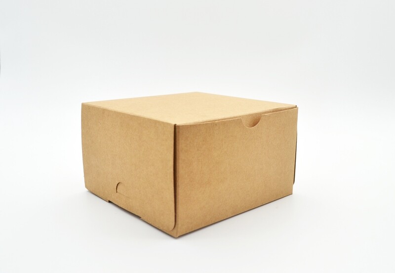 Cake Box Eco Brown 5 x 5 x 3&quot; (ea)