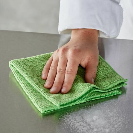 Cloth Microfiber Woven Green 280 gsm (ea)