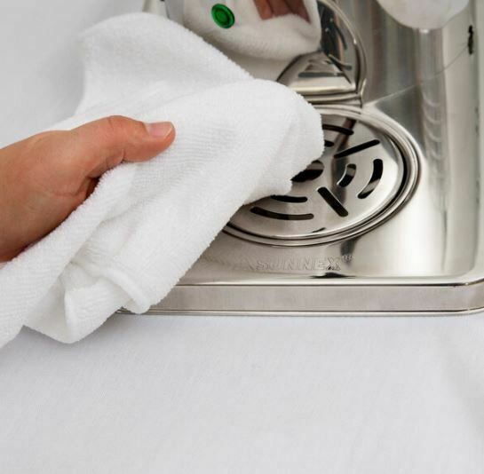 Cloth Microfiber Woven White (ea)