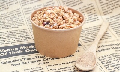 Tub Ice Cream + Plastic Dome Lid Combo Kraft 250 ml (Qty 50)