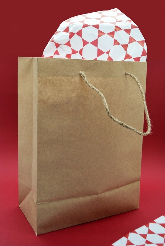 Paper BB Bag Rope Handle Small Brown 235 x 125 x 320 mm (ea)