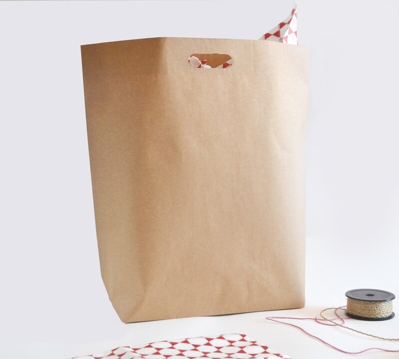 Paper SS Bags Opol Large Brown 500 x 150 x 500 mm (ea)