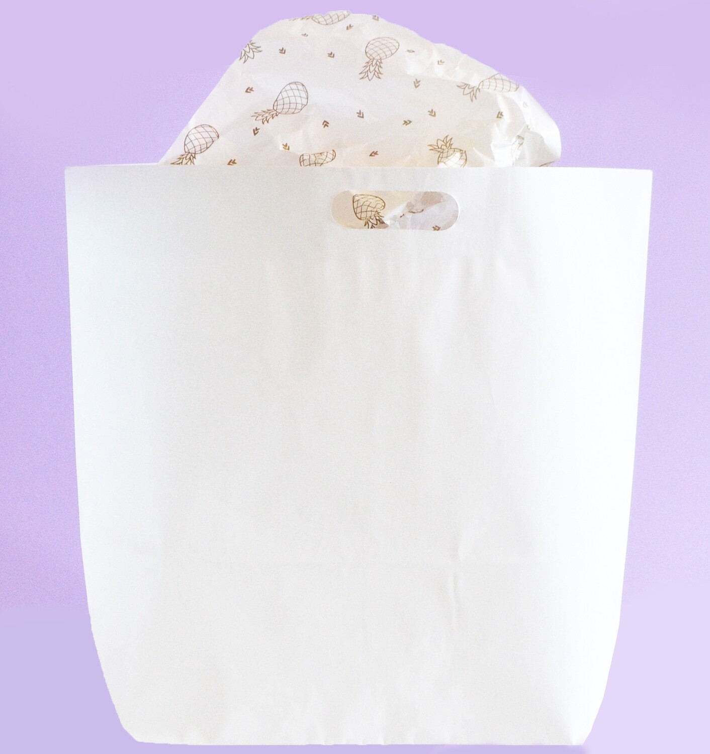 Paper SS Bags Opol Medium 455x130x397mm White (ea)