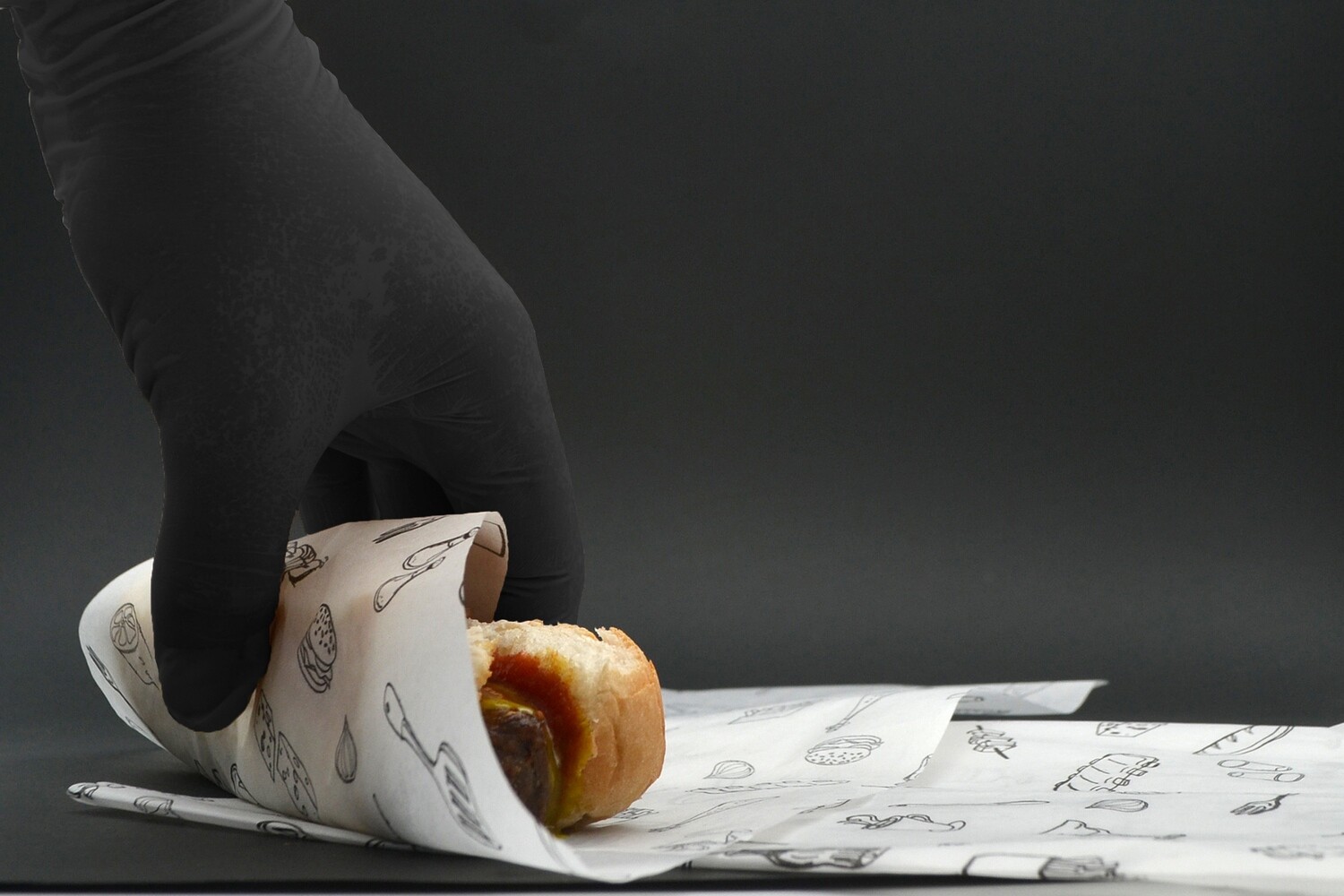 Grease Proof Deli Wrap Printed Roll 620mm x 50m (ea)