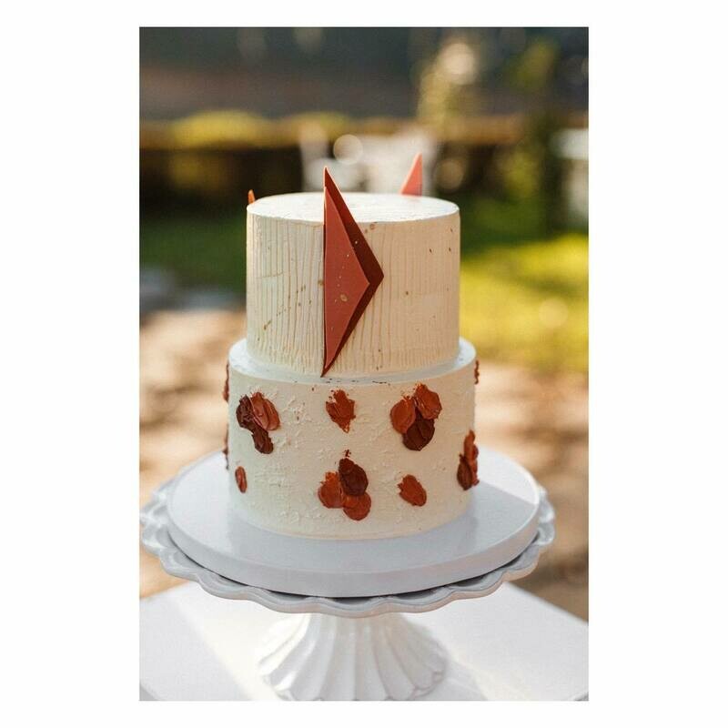 Bespoke Vinyl Cake Board 13&quot; White (each)