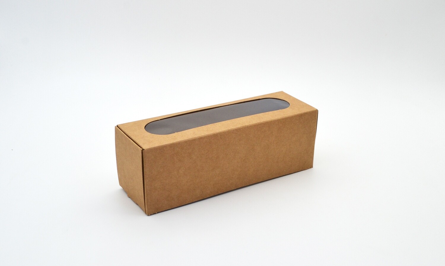 Box Macaron Window Eco Kraft - 180 x 55 x 60 mm (ea)
