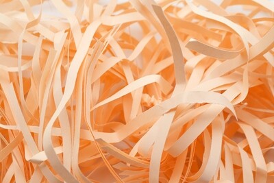 Shredded Strip Cut Paper 90g - Pastel Peach (ea)