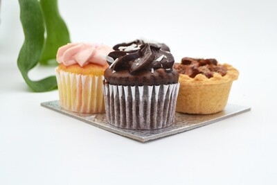 Cake Board Embossed Silver Square 4" Thin (ea)