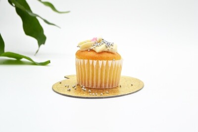 Mini cake board oval gold embossed 98 x 70 mm (ea)