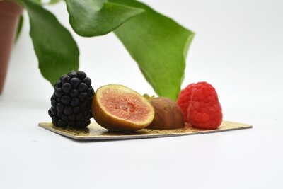 Mini cake board rectangular gold embossed 120 x 55 mm (ea)