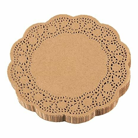 Doilies Round 4.5&quot;(11.5x11.5cm) Natural (Qty48)