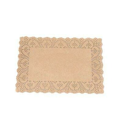 Doilies Rectangular (15.5x23cm) Natural (Qty48)