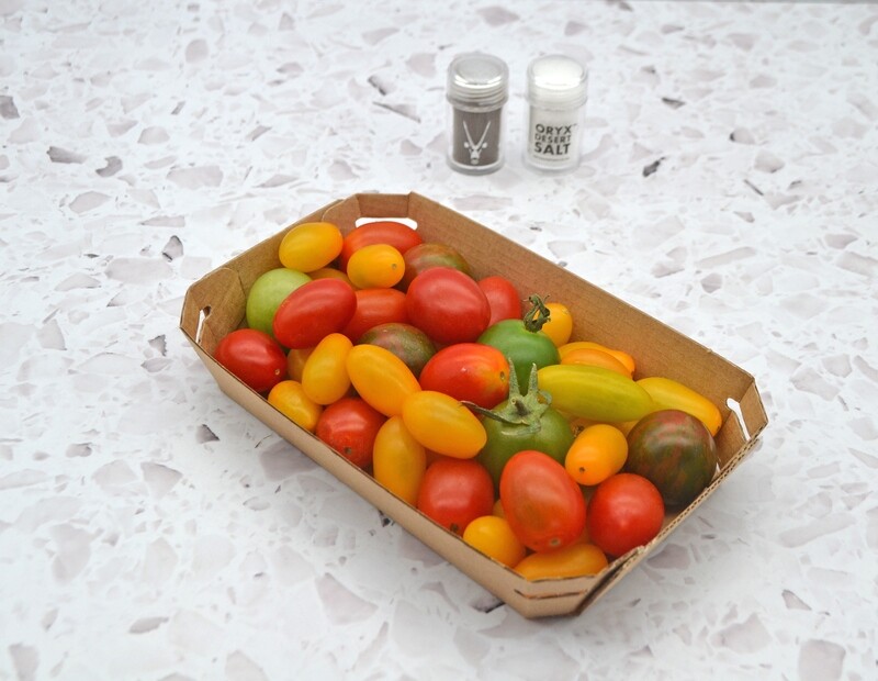 Currugated Fluted Tray Kraft &amp; Lid PET 170 x 95 mm (Qty 50)