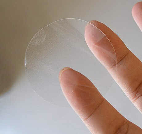 Tamper Proof Clear Labels 50mm Dia (Qty 100)