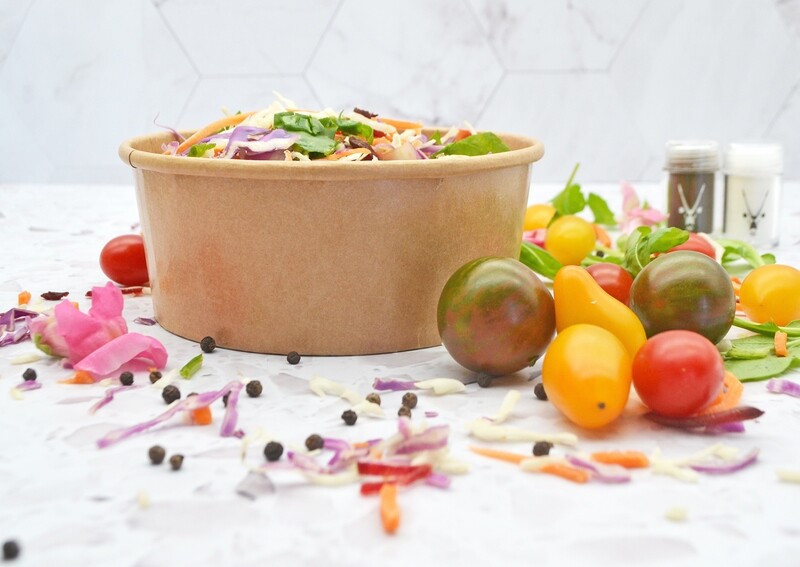 Paper Salad Bowl Kraft 26 oz (800 ml)