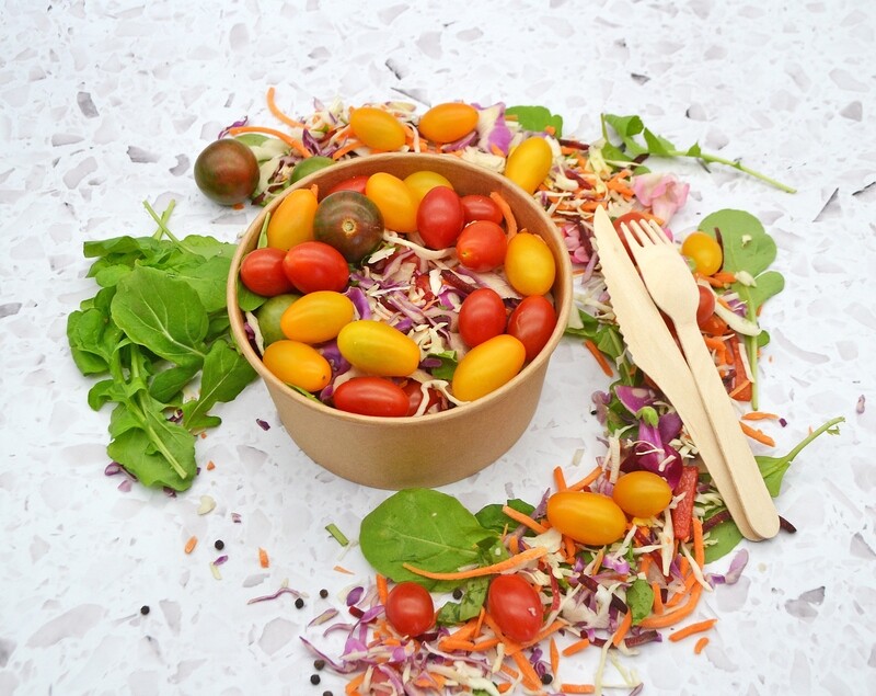Paper Salad Bowl Kraft 32 oz (1000 ml)