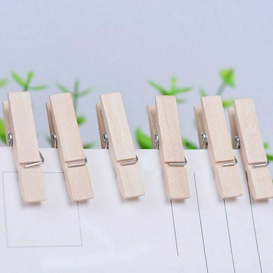 Wooden Pegs 4.5cm Natural (Qty 30)