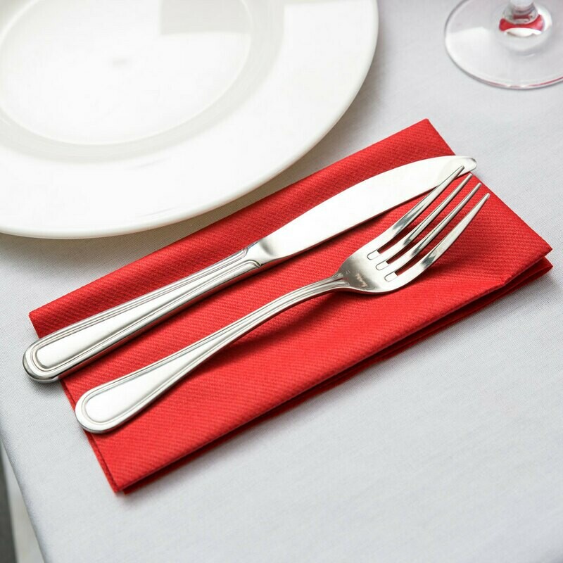 Napking Airlaid &#39;Like Linen&#39; Grande Bright Red 40 x 40cm (Qty 50)