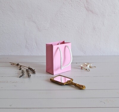 Tiny Rope Handle Paper Bag - Classic rose (each)