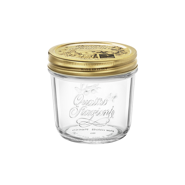 Bormioli Rocco Quattro Jar 200 ml (7oz) Aluminum Lid
