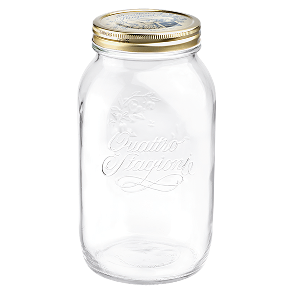 Bormioli Rocco Quattro Jar 1.5L (50oz) Aluminum Lid