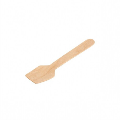 Cutlery Wooden Ice Cream Scoop Paddle 95 mm (qty 100)