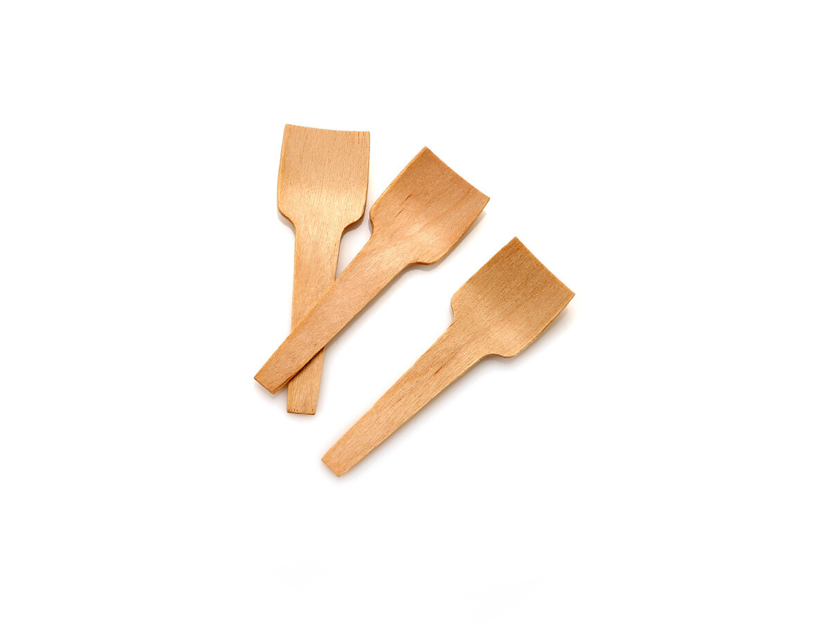 Cutlery Wooden Ice Cream Paddle Small 70 mm (100)
