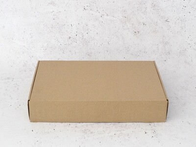 Box Corrugated 5kg 39.5 x 25 x 7.2 cm Kraft (each)
