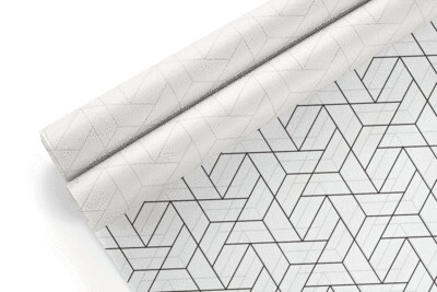 Tissue Paper - Geometric - Black On White (Qty 25)