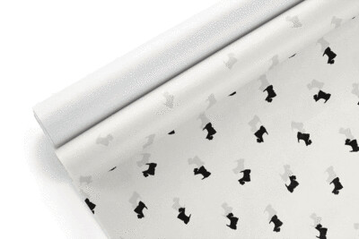 Tissue Paper - Scottie - Black On White (Qty 5)
