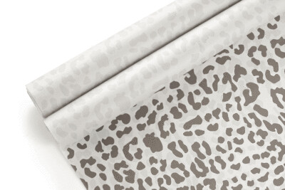 Tissue Paper - Leopard - Brown On White - (Qty 5)