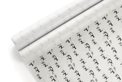 Tissue Paper - Buck - Black On White (Qty 5)
