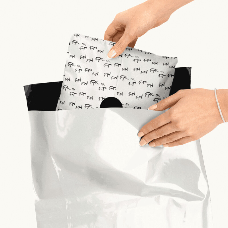 Tissue Paper - Buck - Black On White (Qty 5)