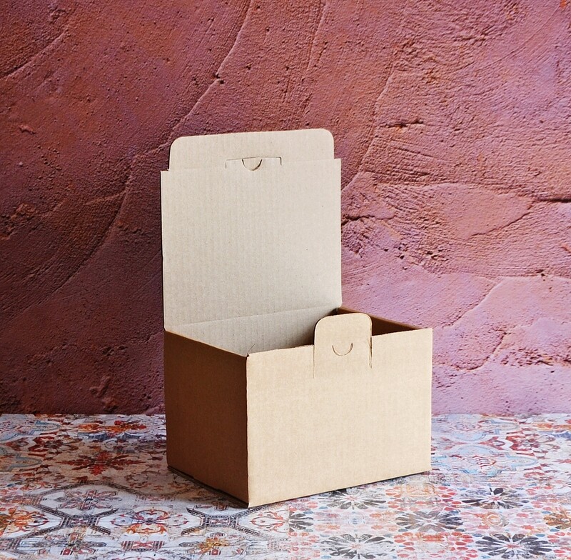 Box Corrugated Shipping AL - 195 x 140 x 125 mm Kraft (ea)