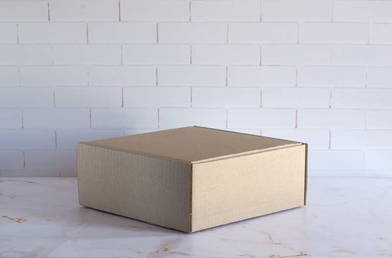 Box Corrugated Shipping SLB - 205 x 210 x 80 mm Kraft (ea)