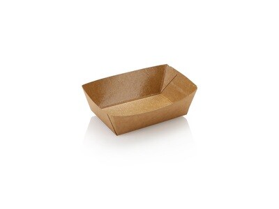 Eco Kraft Polylined Food Tray No 1 Mini 120ml (Qty250)