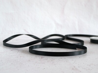 Satin Ribbon Luxury Black 10 mm x 30 m (double faced)